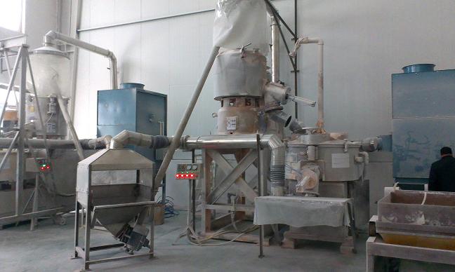 河北雄縣PVC混料機、擠出機除塵系統除塵器已交付使用